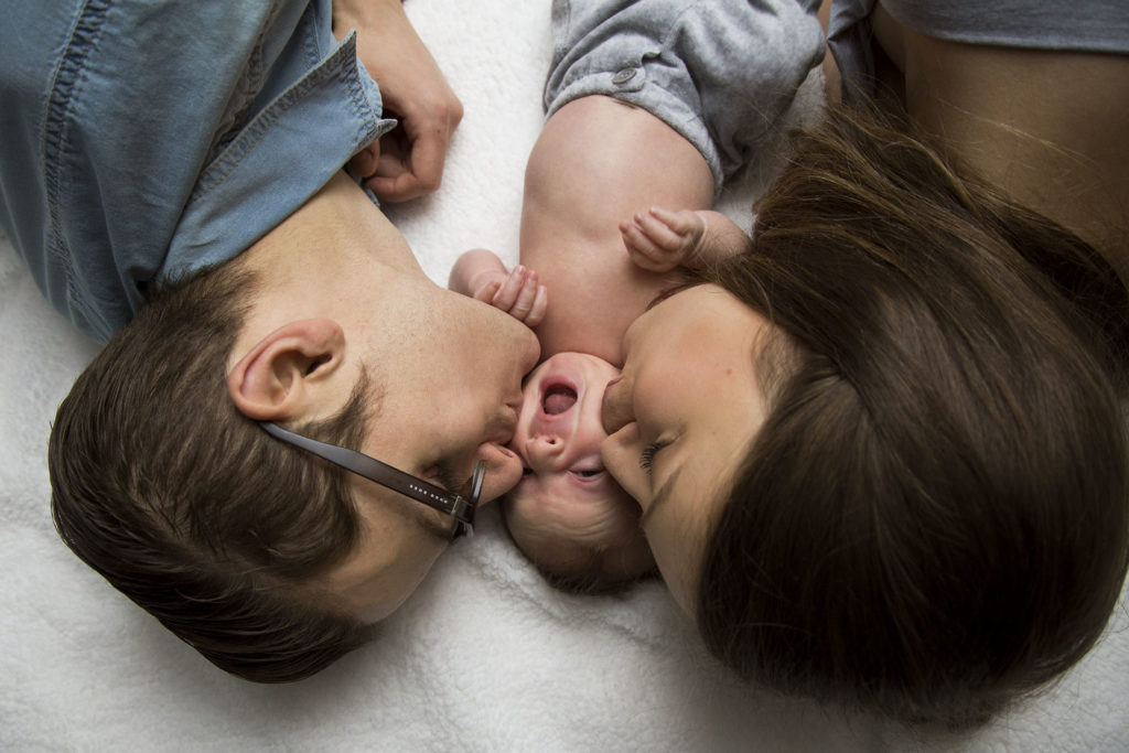 photo de naissance/famille